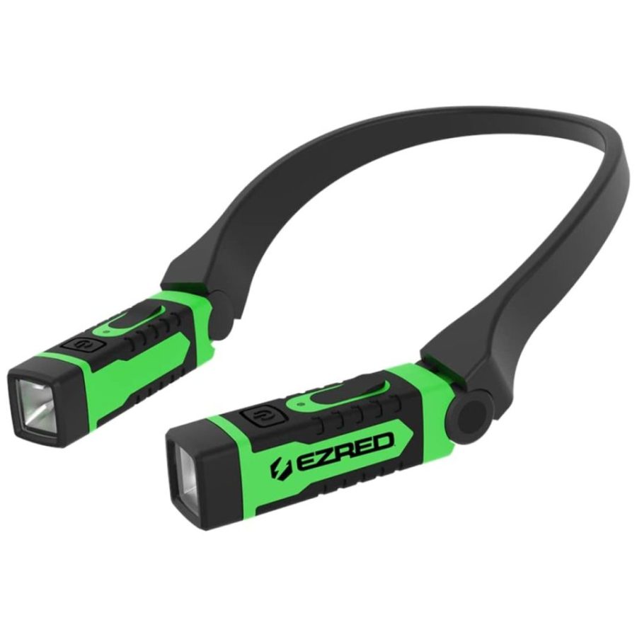 EZRED NK15-GR ANYWEAR Rechargeable Neck Light for Hands-Free Lighting Green
