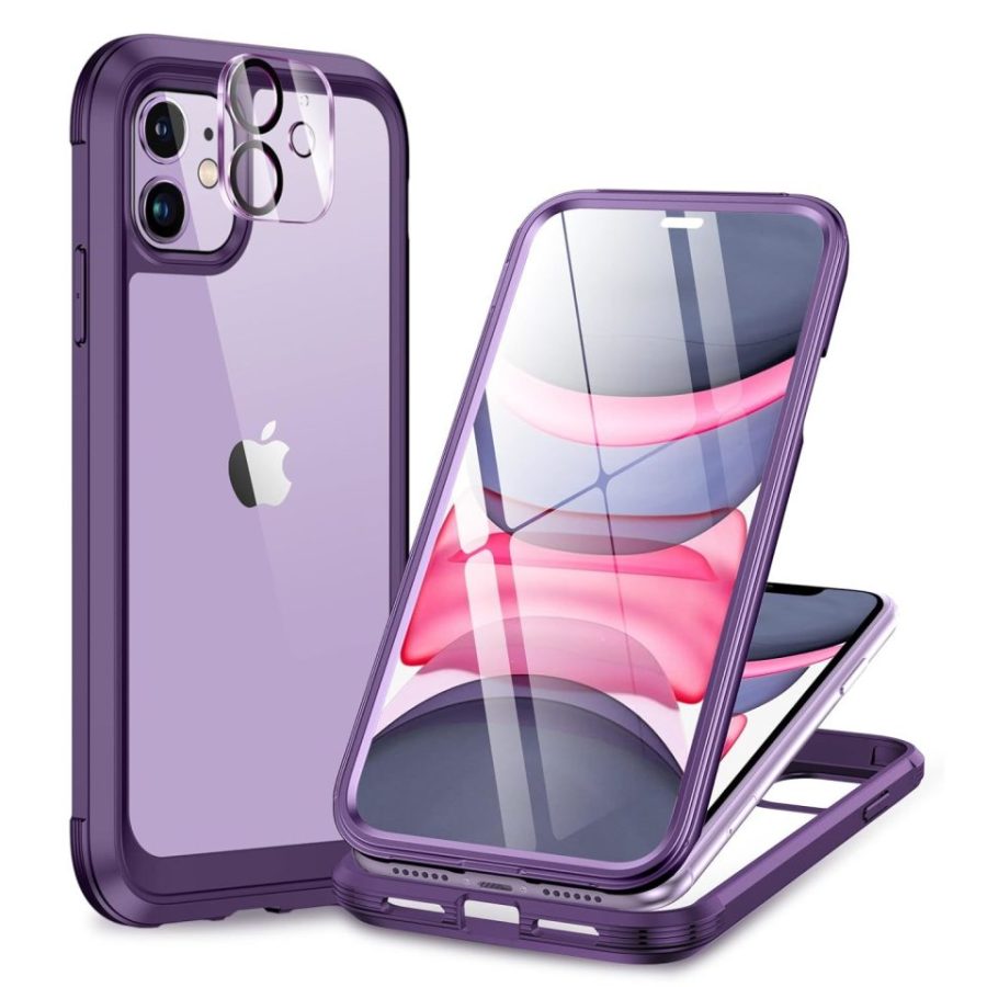 Glass Series For Iphone 11 Case [With 2Pcs Camera Lens Protectors] Full-Body Rug