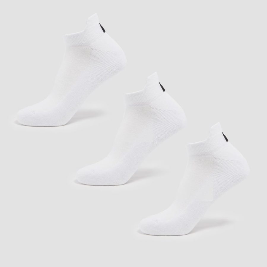 MP Unisex Trainer Socks (3 Pack) - White - UK 6-8