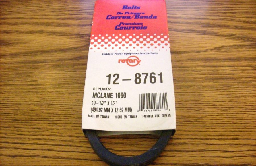 Mclane and Craftsman 20" cut drive belt 1060B, 1060 for front throw lawn mowers