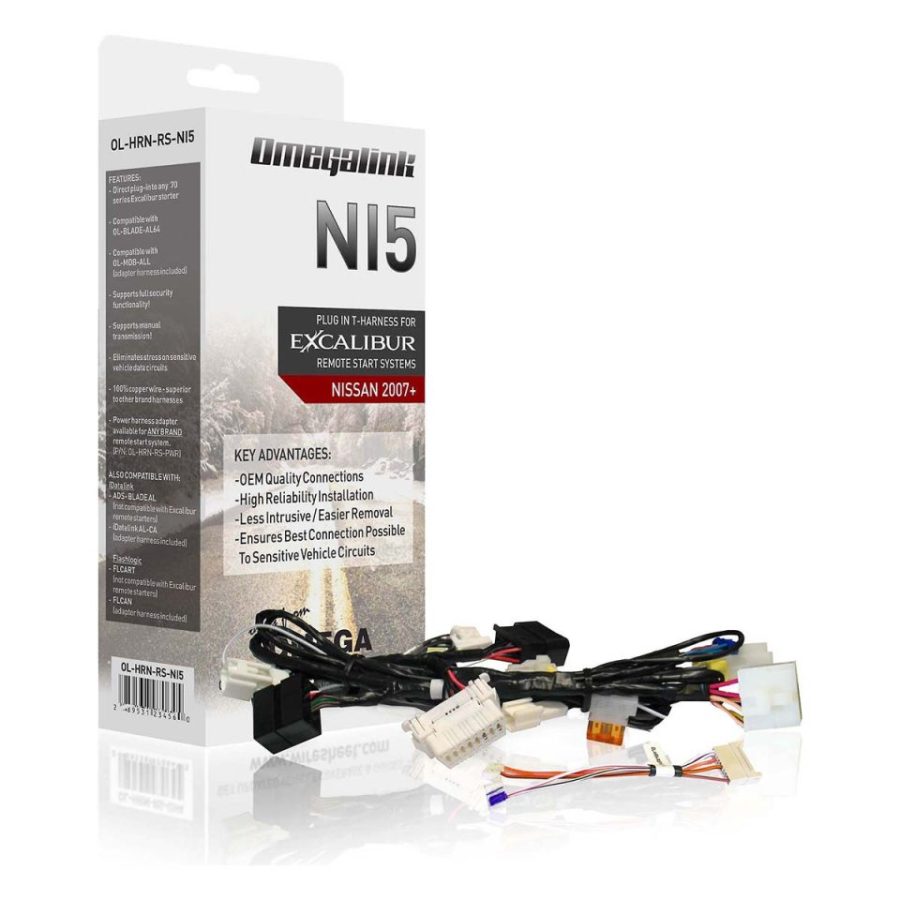 OMEGA / EXCALIBUR OL-HRN-RS-NI5 OmegaLink Analog T-Harness for Select Nissan/Infinity PTS Models 07-22