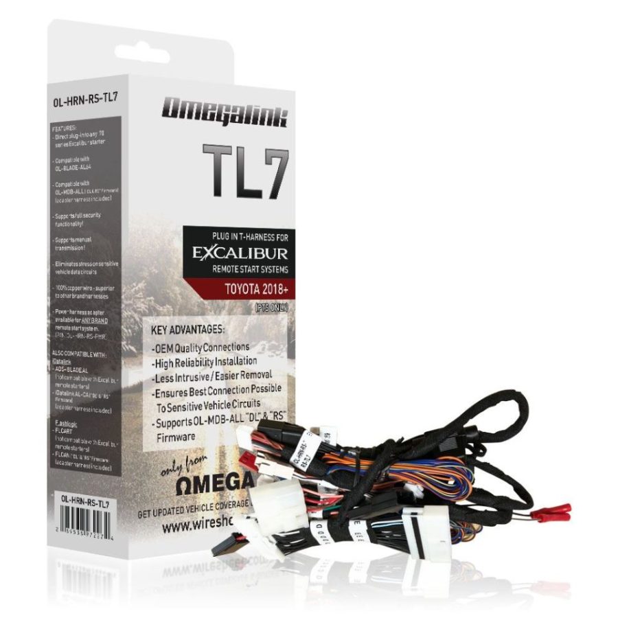 OMEGA / EXCALIBUR OL-HRN-RS-TL7 Excalibur Plug&Play Harness for Select Toyota/Lexus Push-To-Start Models 2018 and up