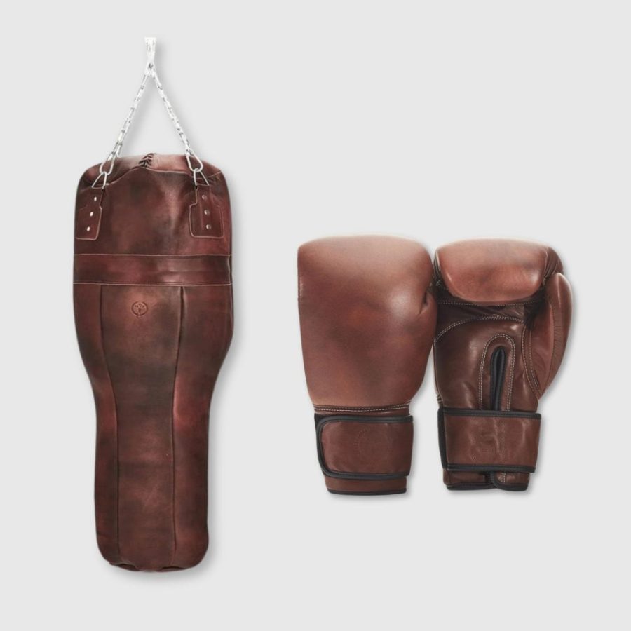 PRO Heritage Brown Uppercut Bag Leather Boxing Package (Strap Up)