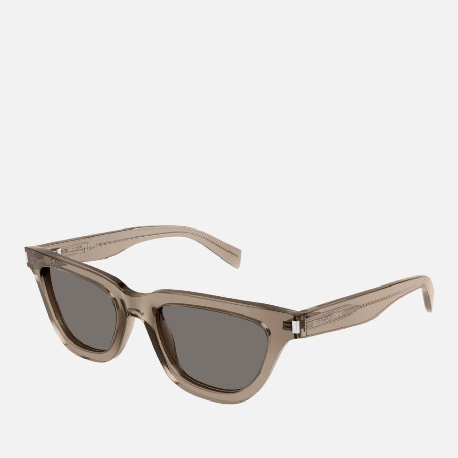 Saint Laurent Sulpice Cat Eye Sunglasses- Brown