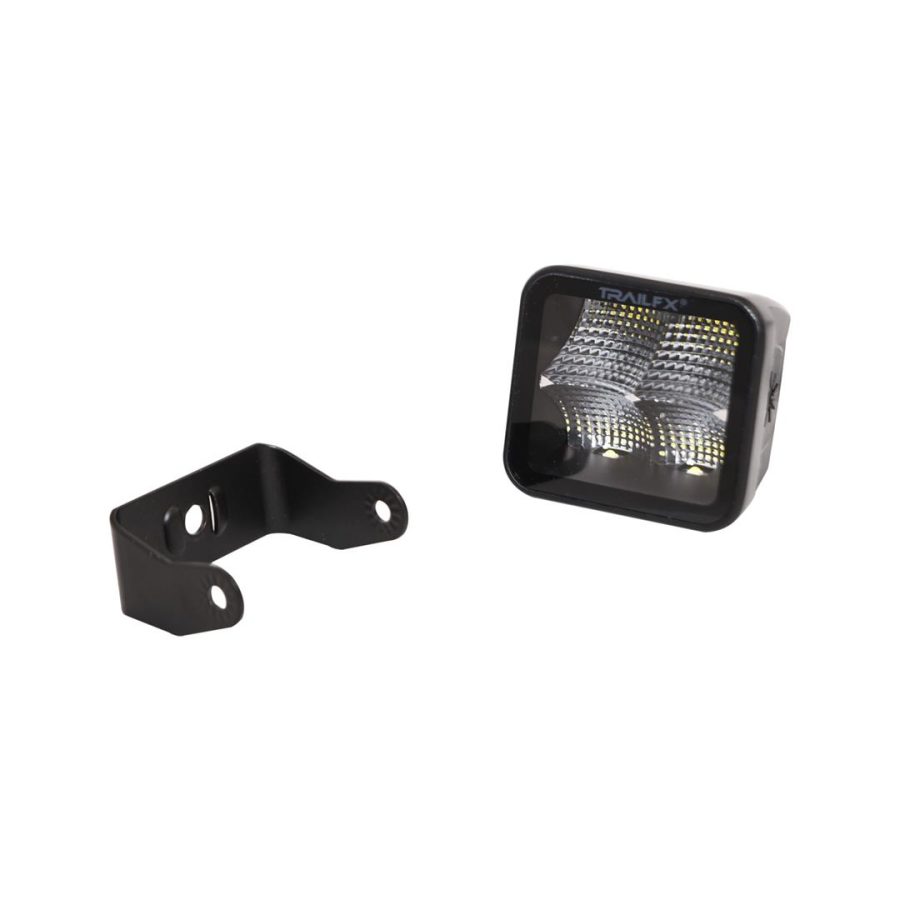 TRAILFX 2X2CFBK 3 Inch Cube Blacked-Out LED for Off-Roading and Overlanding