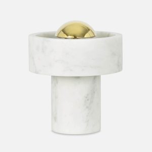 Tom Dixon Stone Portable Lamp LED - White/Grey