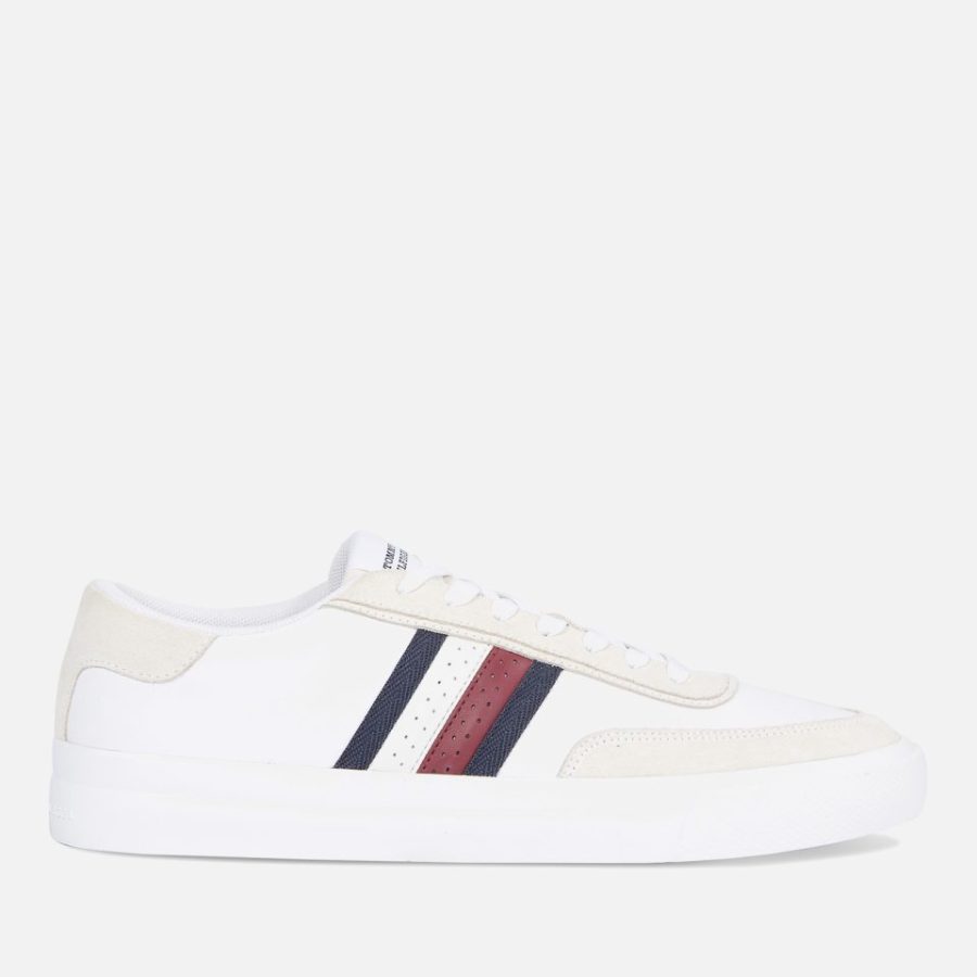 Tommy Hilfiger Men's Cupsole Trainers - Bright White - UK 7
