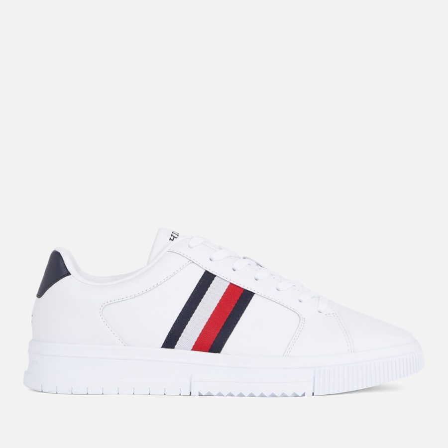 Tommy Hilfiger Men's Cupsole Trainers - White - UK 7