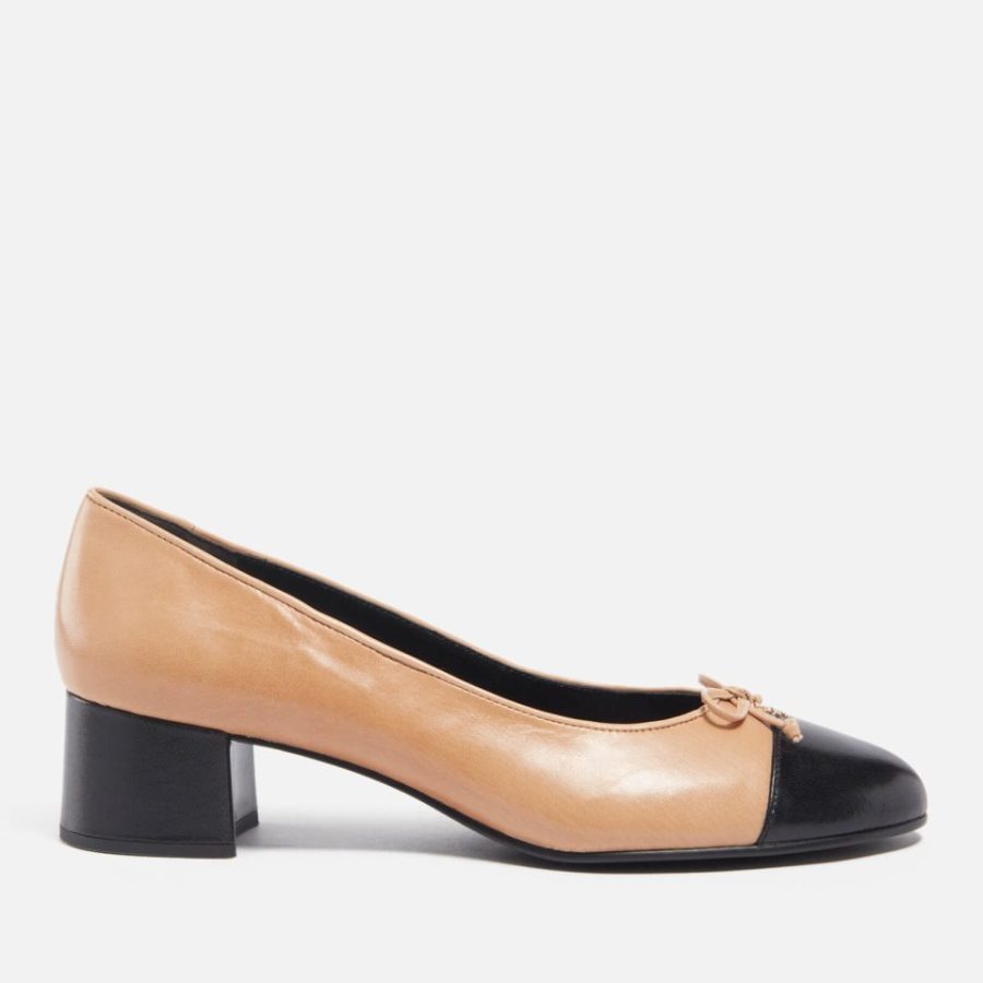 Tory Burch Women's Two-Tone Leather Heeled Pumps - UK 8