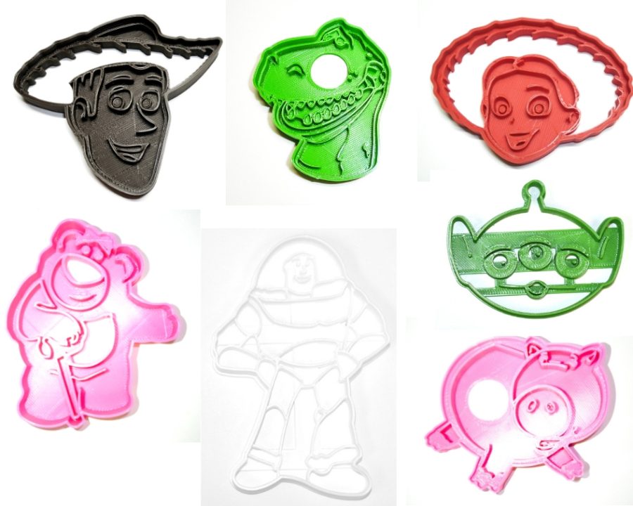 Toy Story Characters Woody Jessie Buzz Alien Set of 7 Cookie Cutters USA PR1003