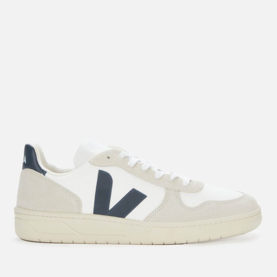 Veja Men's V-10 B-Mesh Trainers - White/Nautico - UK 7