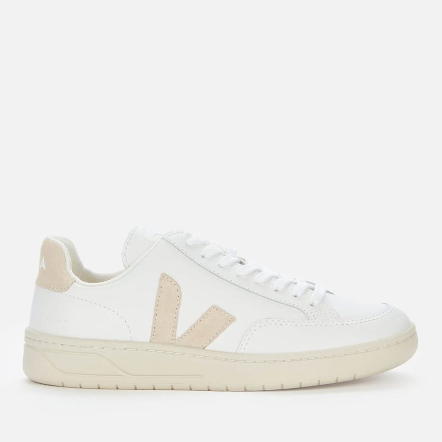 Veja Women's V-12 Leather Trainers - Extra White/Sable - UK 3