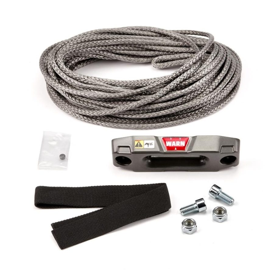 WARN 100969 Accessory Kit - Epic Synthetic Rope for ATV and UTV Winch: 3/16 INCH x 50