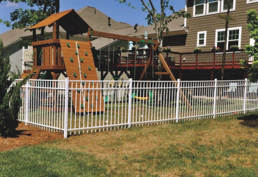 WHITE ALUMINUM FENCE 54 inch x 6ft ASSEMBLED PANEL Pool Code "Read Details."