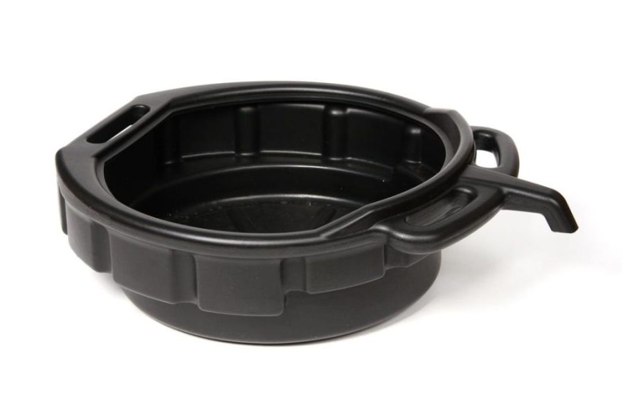 WIRTHCO 32953 Drain Pan - Oil Change Drain Pan, Car Oil Change Pan, Ideal For Cars And Motorcycle, Prevents Spills, Leak-Proof, 4 Gallon, Black - Made In USA, 16 Quart