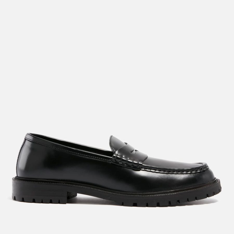 Walk London Men's Campus Leather Saddle Loafers - UK 7