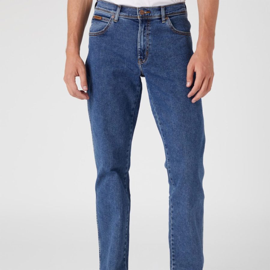 Wrangler Men's Texas Original Regular Straight Leg Jeans - Stonewash - W32/L34