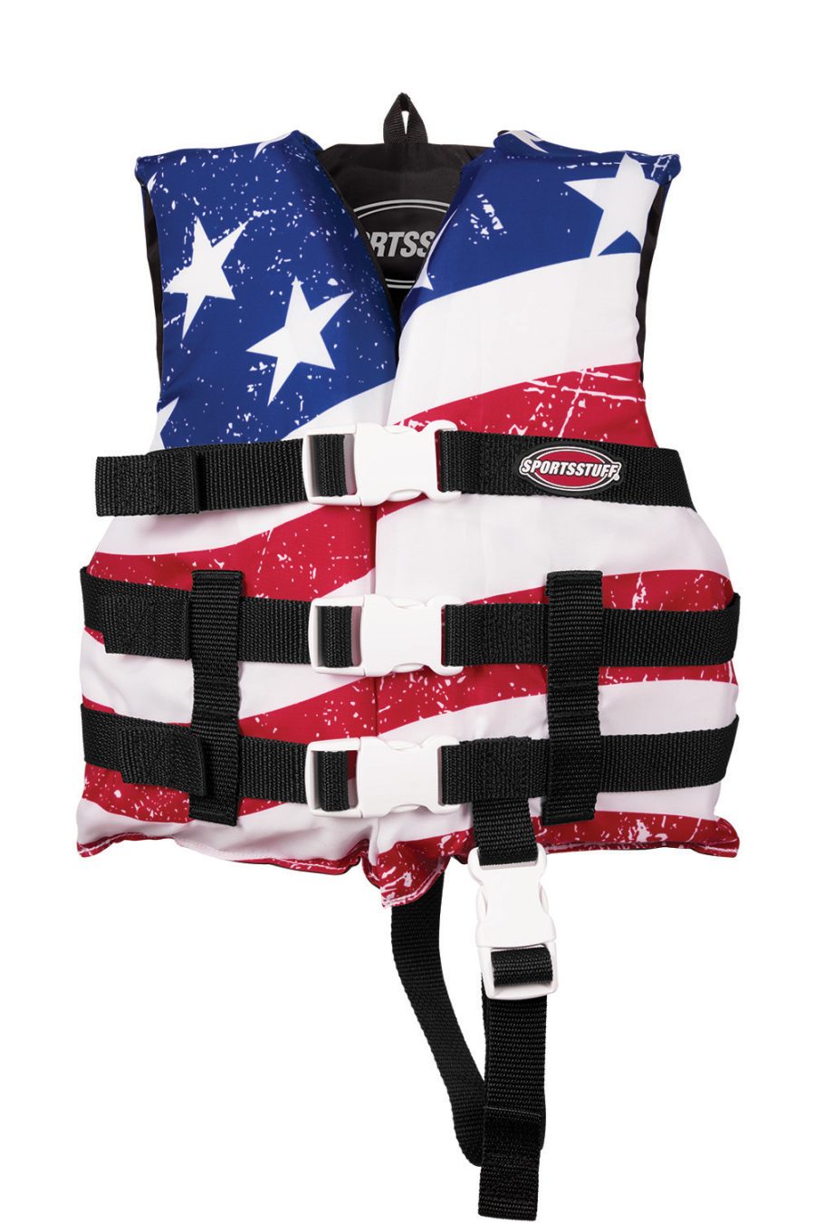 AIRHEAD 3009802AUS SPORTSTUFF Stars and Stripes Life Jacket, US Coast Guard Approved, Type III, Adult, Child, Youth Sizes