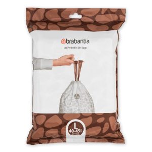 Brabantia PerfectFit Dispenser Bags - Pack L - 40-45L (40 Pack)