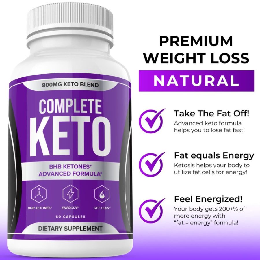 Complete Keto Weight Loss Diet Pills Fat Burner Supplement for Men Women