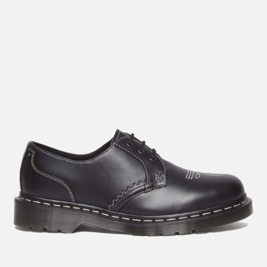Dr. Martens 1461 Gothic Americana Leather 3-Eye Shoes - Black - UK 3