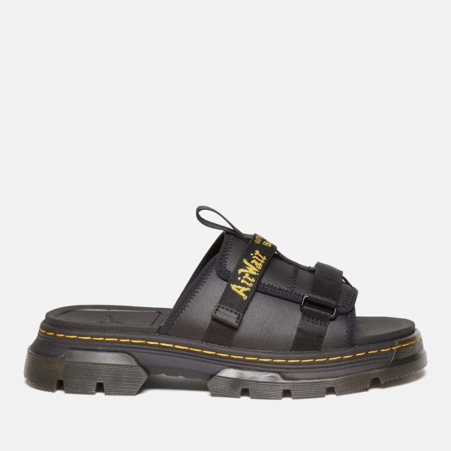 Dr. Martens Ayce II Leather/Webbing Slide Sandals - UK 7