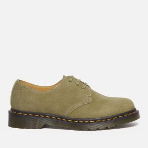 Dr. Martens Men's 1461 Nubuck 3-Eye Shoes - Muted Olive - UK 7