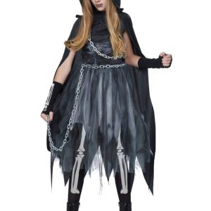 Girls Scary Reaper Costume