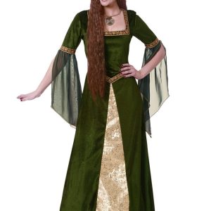 Green Renaissance Lady Costume For Women