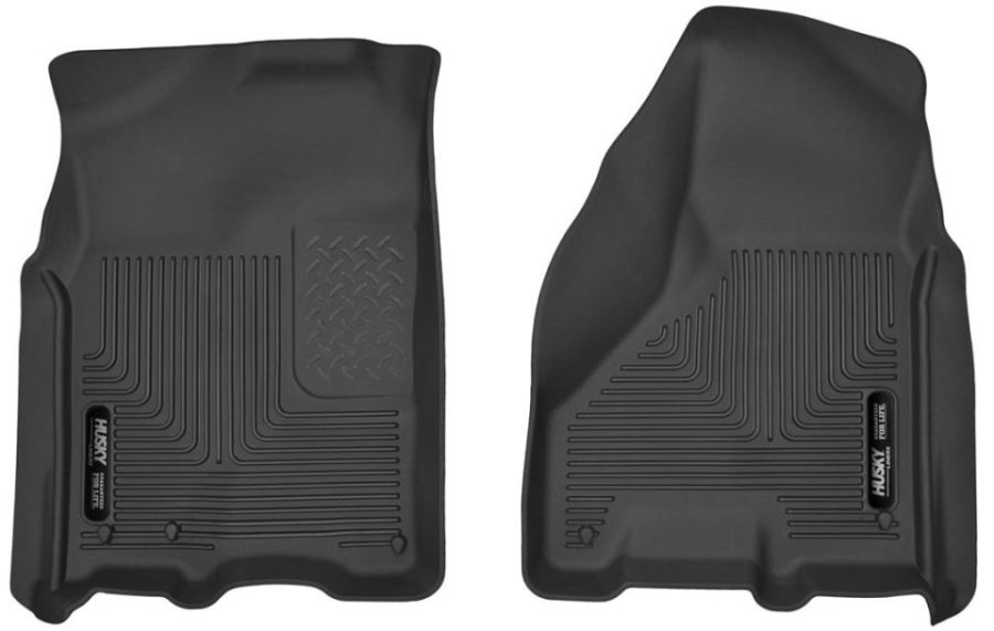 HUSKY LINERS 53511 Floor Liner; X-act Contour; Molded Fit; Raised Channels And Edges; Black; 2 Piece