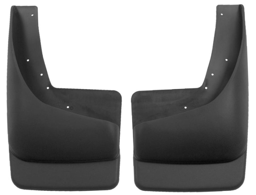 HUSKY LINERS 57211 Mud Guards | Rear Mud Guards - Black | 57241 | Fits 2002-2006 Chevrolet Avalanche 1500/2500, 1999-2006 Chevrolet Silverado 1500 Fleetside/2500/Suburban w/o Fender Flares, and more (Pair)