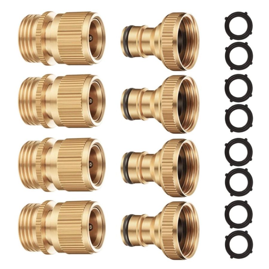 Heavy Duty Brass Garden Hose Quick Connect Male and Female Water Hose Fittings