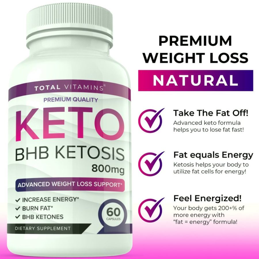 Keto BHB Ketosis Pills Diet Pure Keto Burn Fast Exogenous Ketones Weight Loss