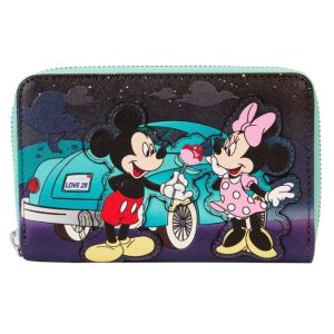 Loungefly Mickey & Minnie Date Night Drive-In Zip Wallet