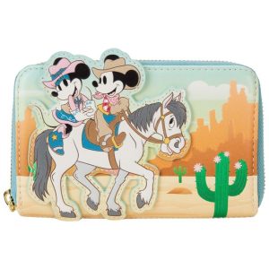 Loungefly Western Mickey & Minnie Zip Around Wallet