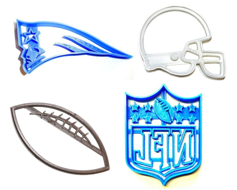 New England Patriots NFL Football Logo Set Of 4 Cookie Cutters USA PR1126