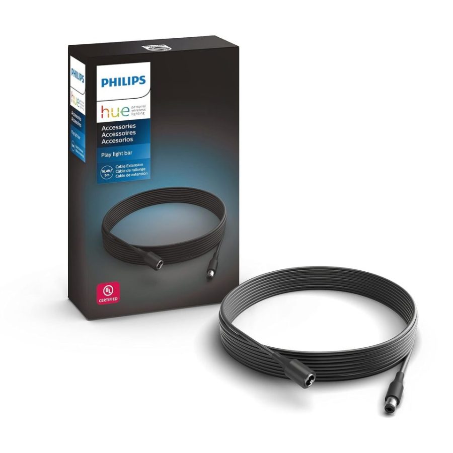Philips Hue 16-Foot Extension Cable for Philips Hue Play Light Bar, Black - 1 Pa