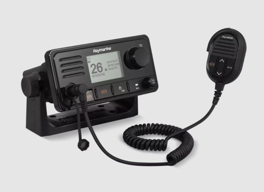 RAYMARINE E70517 Ray73 Marine VHF Radio with Hailer and GPS, Black, Small