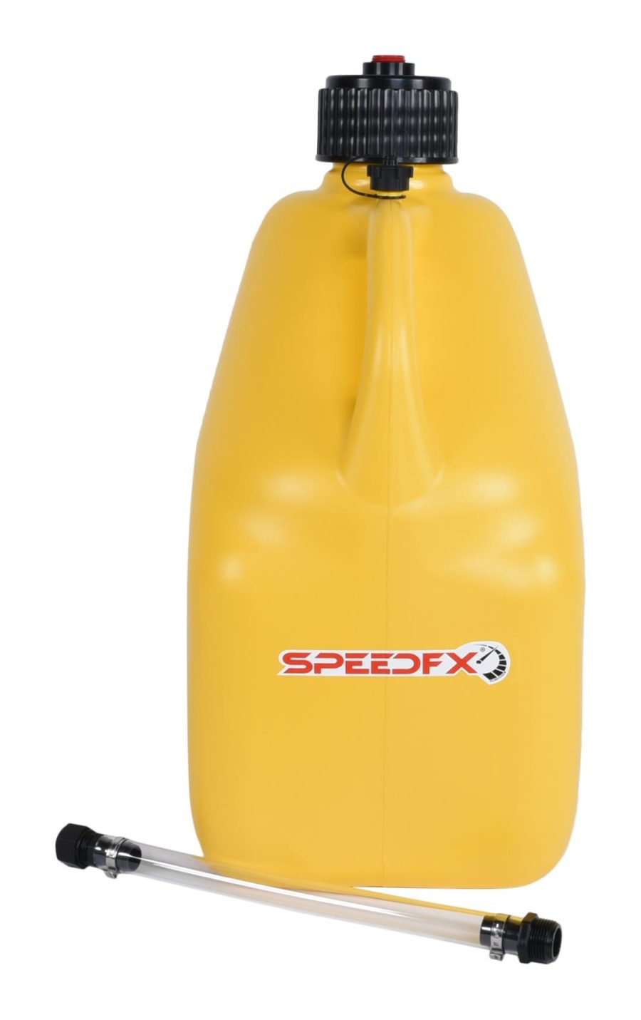 SPEEDFX 8833 Liquid Storage Container 5 Gallon Capacity Yellow Plastic With Filler Hose and Cap