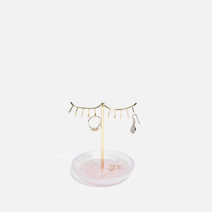 Stackers Rose Quartz 10 Hook Eyelash Jewellery Stand