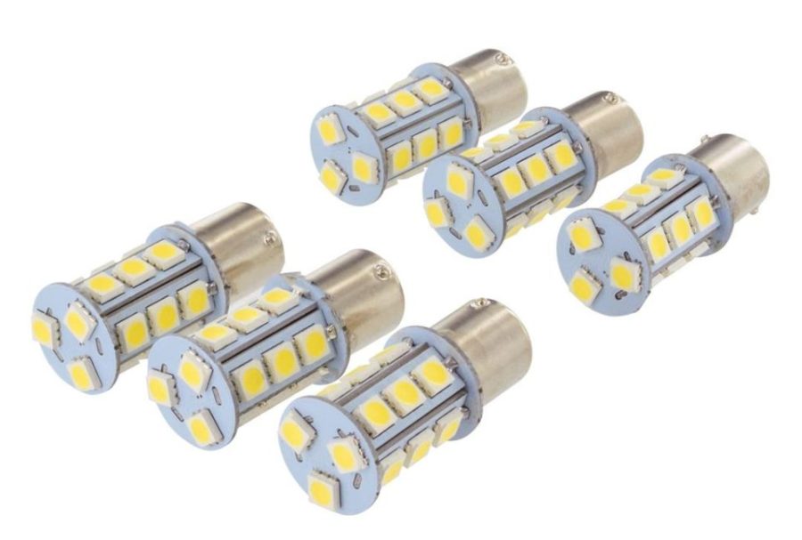 VALTERRA DG726236WV Diamond 1141 and 1156 LED Tower Bulb Replacement, Multidirectional, 210LUM, 3500K.19A, 20W (6 Pack) - DG726236WVP, Warm White