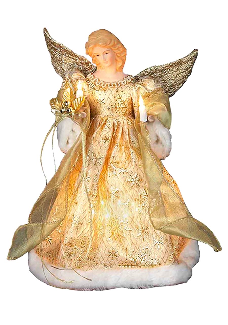 12 Gold Dress Angel Tree Topper
