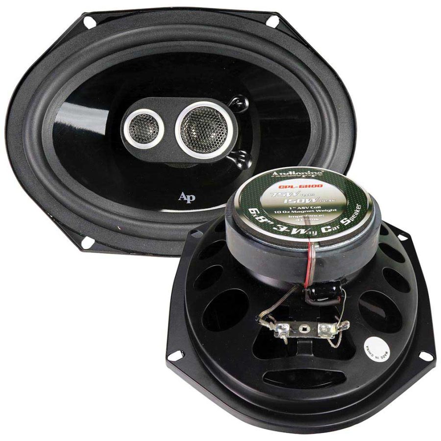 AUDIOPIPE CPL-6800 6x8 3-Way Car Speakers
