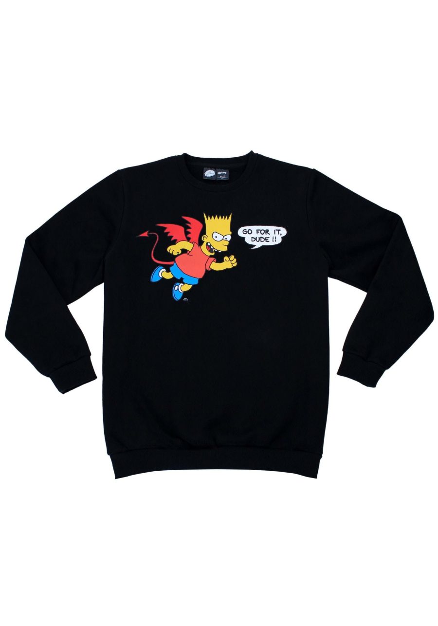 Adult Bart Simpson Devil Unisex Crewneck Sweater