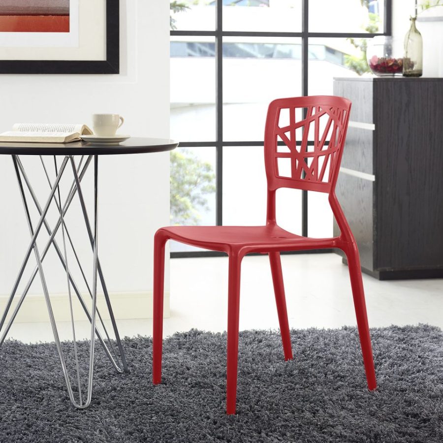 Astro Dining Side Chair Red EEI-1706-RED