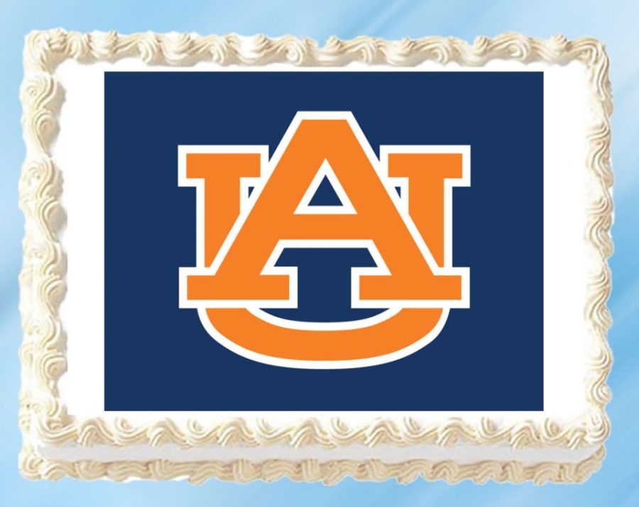 Auburn Tigers 1/4 Sheet 8.5 x 11 Edible Image Topper Cupcake Cake Frosting