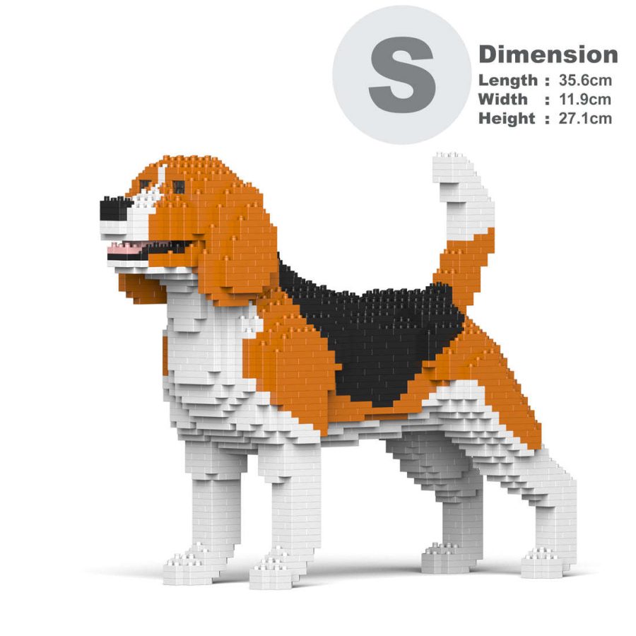Beagle Dog Sculpture (JEKCA Lego Brick) DIY Kit