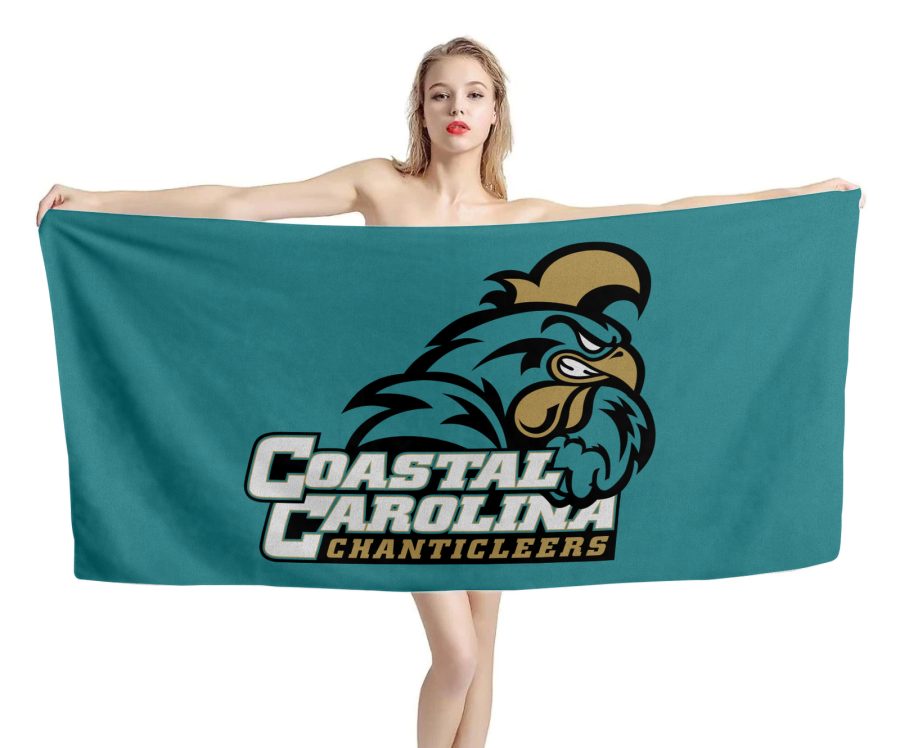 Coastal Carolina Chanticleers NCAAF Beach Bath Towel Swimming Pool Holiday Gift
