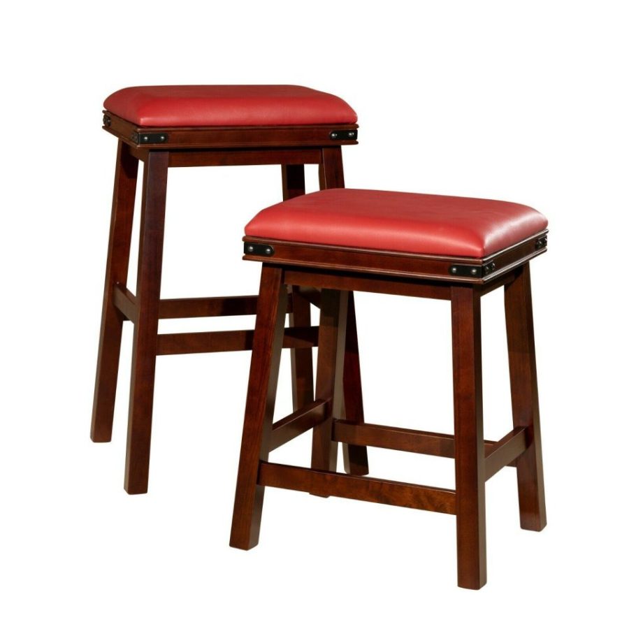 DTY Indoor Living Cortez Leather Stool, 24" Counter or 30" Bar Height