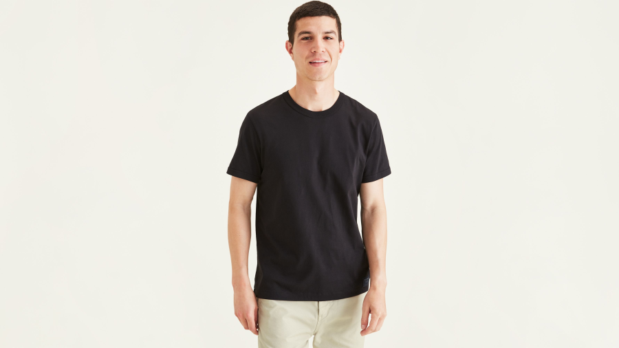 Dockers Original Tee, Slim Fit T-Shirt, Men's, Black XL